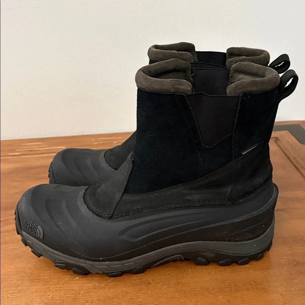 The North Face Chilkat Black Snow Rain Boots Size 12.5